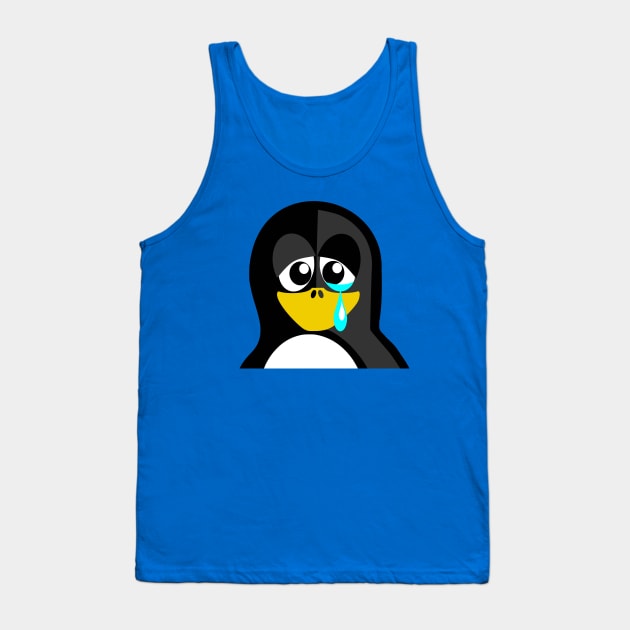 Crying Penguin Tank Top by PatrioTEEism